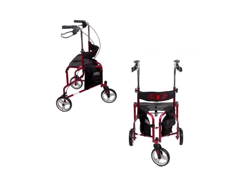 Antar Rollator Gehhilfe Gehwagen Rollator 3 Rad Leichtgewicht Laufhilfe von Antar