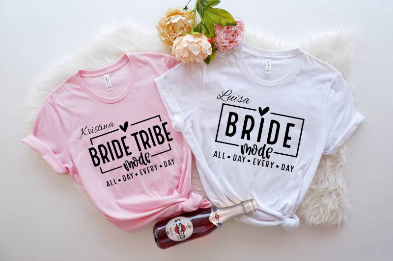 Personalisiertes Junggesellenabschieds T-Shirt | T-Shirts Für Brautjungfern Braut Und Brautteam Outfit Jga Geschenk von AntarBoutique