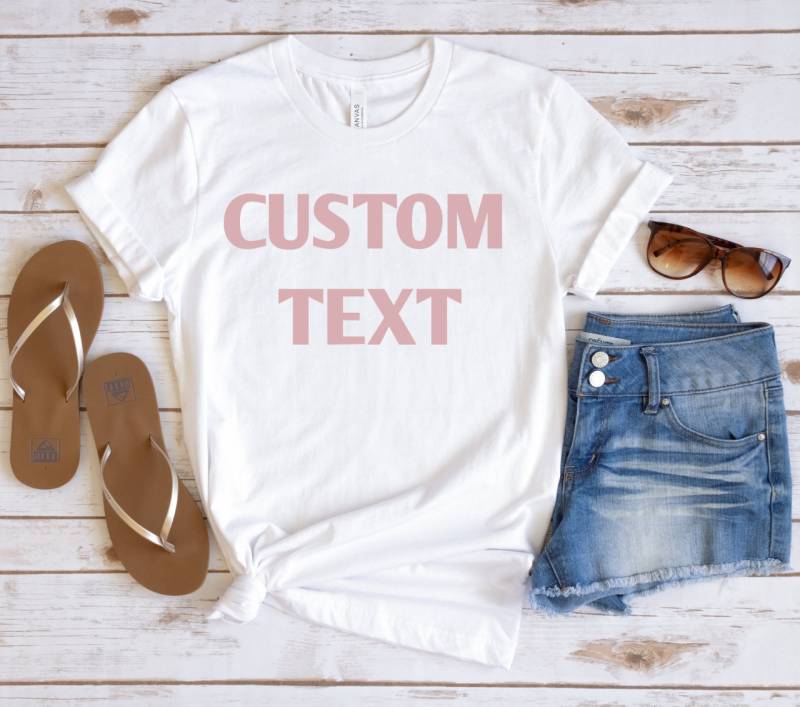 Personalisiertes T-Shirt, Shirt, Personalisierter Text, Matching Shirts, Personalisiertes Geschenk von AntarBoutique