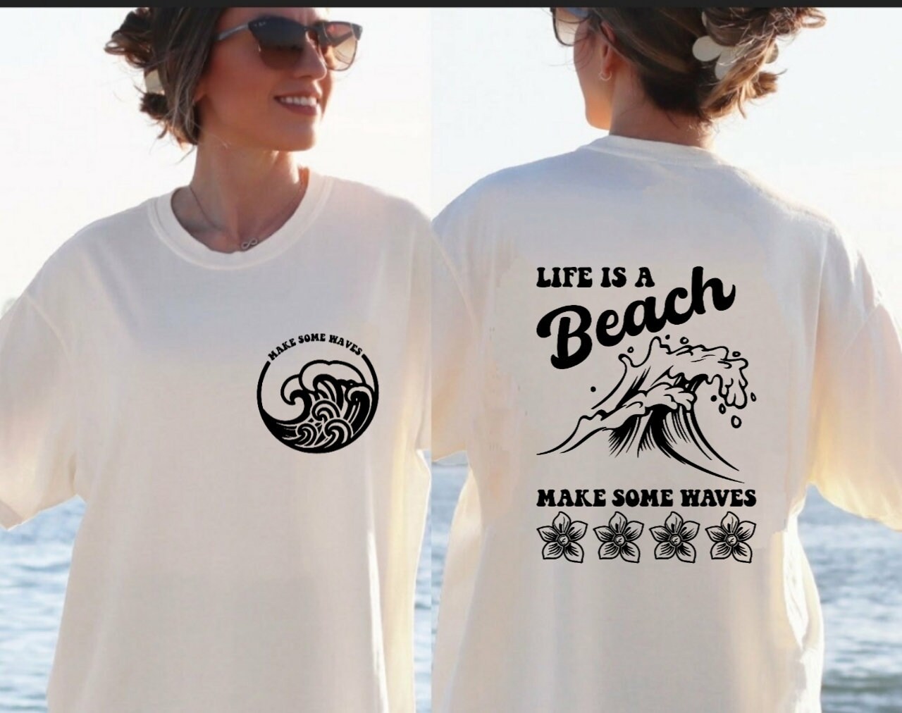 strand Shirt, Reise Passende Urlaub Sommer T-Shirt, Ausflug Oversize Hemd von AntarBoutique