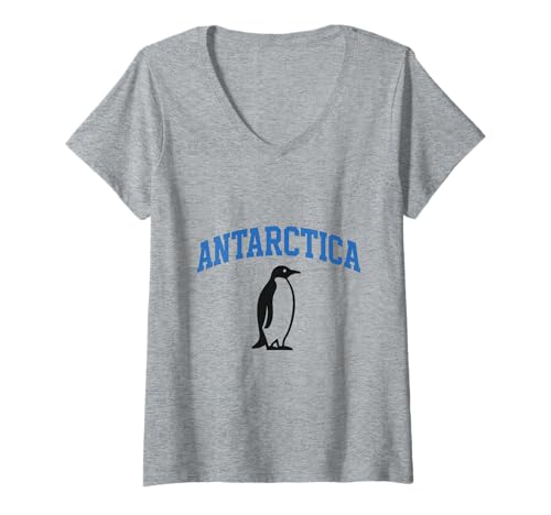 Damen Antarktis Kreuzfahrt Reise Abenteuer Expedition Polar Pinguin T-Shirt mit V-Ausschnitt Damen Antarktis Kreuzfahrt Reise Abenteuer Expedition Polar Pinguin T-Shirt mit V-Ausschnitt von AntarcticaGoods