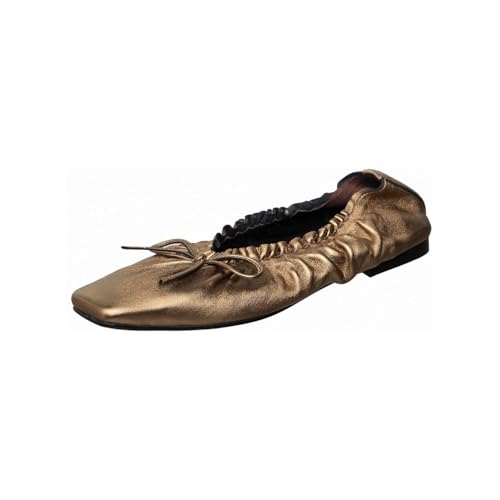 Antelope Damen Halbleder Ballerinas, Bronze, 7-7.5 von Antelope