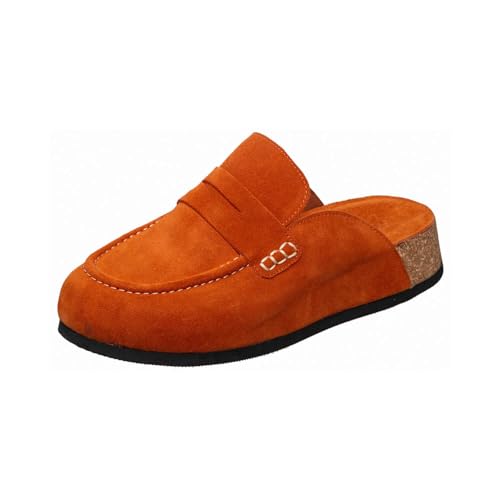 Antelope Damen Rachel Suede Pantoletten, Cognac, 10-10.5 von Antelope