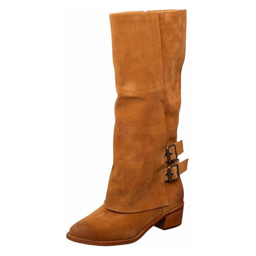 Antelope Damen Tessa Suede Boots, Cognac, 9-9.5 von Antelope