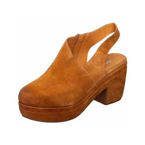 Antelope Damen Vida Suede Pantoletten, Cognac, 10-10.5 von Antelope