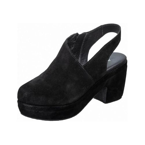 Antelope Damen Vida Suede Pantoletten, Schwarz, 9-9.5 von Antelope