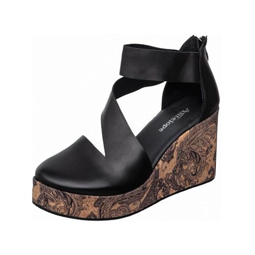Antelope Damen Waverly Leder Pantoletten, Schwarz, 7-7.5 von Antelope