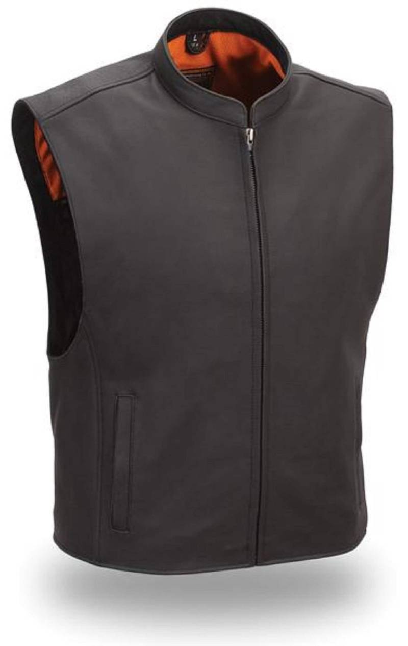 Herren Lederweste Mit Reißverschluss von AntelopeCreekLeather