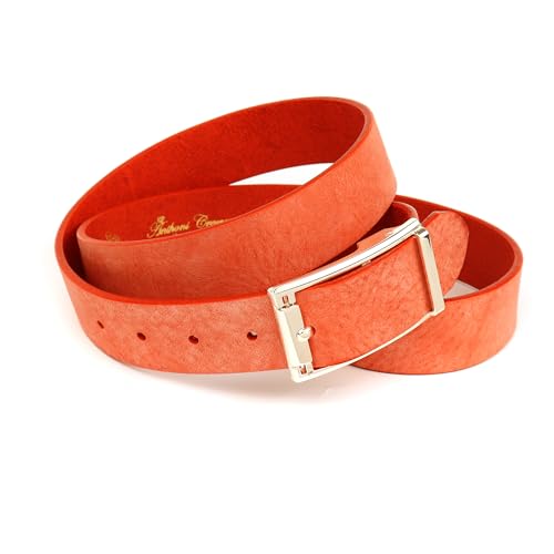 Anthoni Crown Damen Ledergürtel Gürtel, Orange, 100 von Anthoni Crown