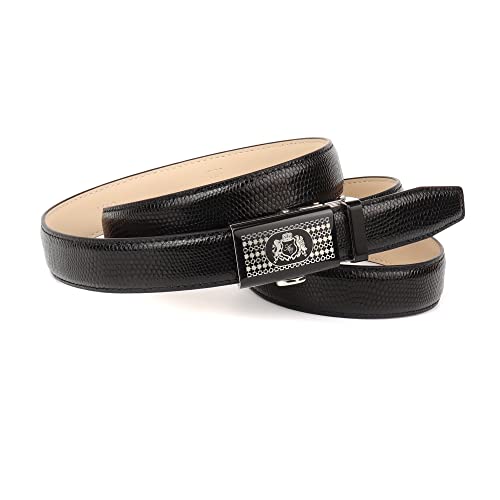 Anthoni Crown Damen Ledergürtel Gürtel, Schwarz, 70 von Anthoni Crown