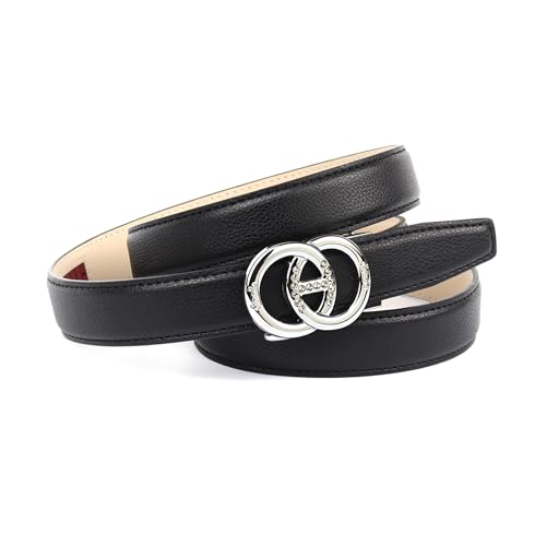 Anthoni Crown Damen Ledergürtel Gürtel, Schwarz, 70 Anthoni Crown Damen Ledergürtel Gürtel, Schwarz, 70 von Anthoni Crown