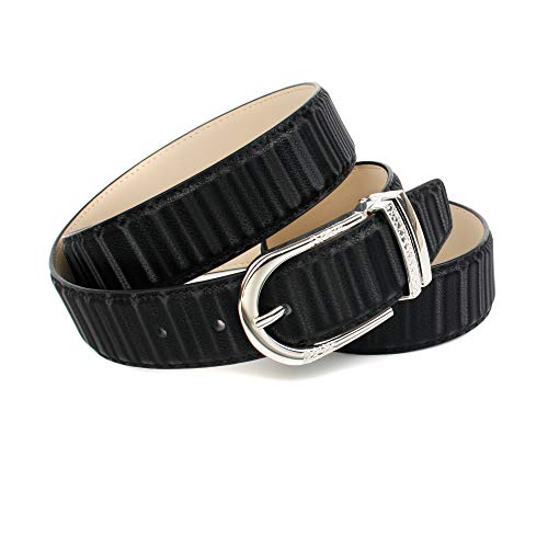 Anthoni Crown Damen Ledergürtel Gürtel, Schwarz, 90 Anthoni Crown Damen Ledergürtel Gürtel, Schwarz, 90 von Anthoni Crown