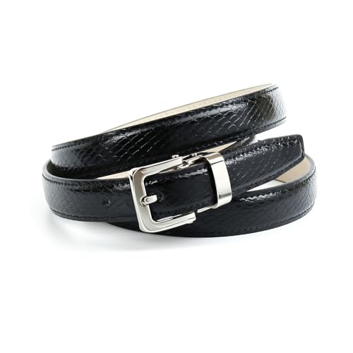 Anthoni Crown Damen Ledergürtel N14CSN10 Gürtel, Schwarz, 80 Anthoni Crown Damen Ledergürtel N14CSN10 Gürtel, Schwarz, 80 von Anthoni Crown