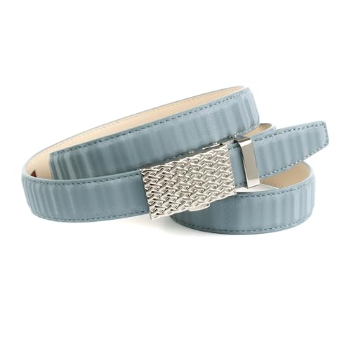 Anthoni Crown Damen Schmaler Raster Automatik 1SE3D8525 Gürtel, Himmelblau, 105 von Anthoni Crown
