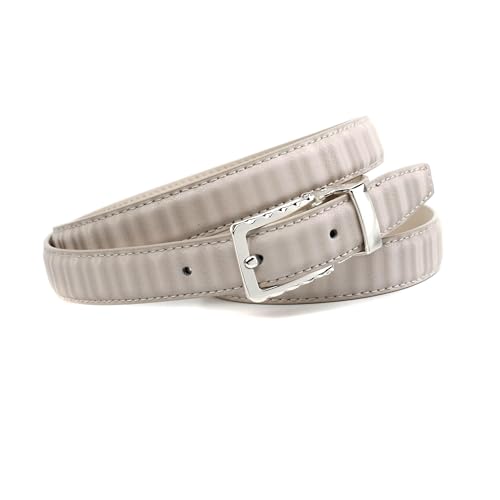 Anthoni Crown Damen Taillengürtel oder Hüftgürtel für Kleid/Anzug Gürtel, Grau, 100 von Anthoni Crown