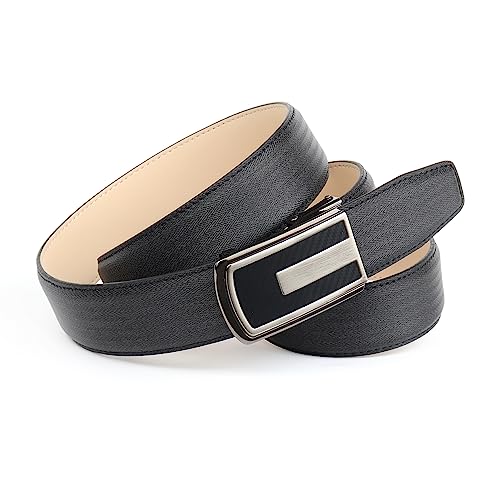 Anthoni Crown Herren Ledergürtel 3CML10 Gürtel, Schwarz, 105 von Anthoni Crown