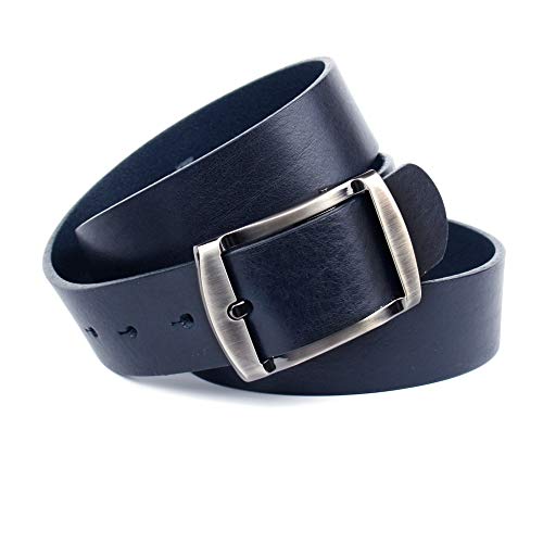 Anthoni Crown Herren Ledergürtel Gürtel, Dunkelblau, 85 von Anthoni Crown