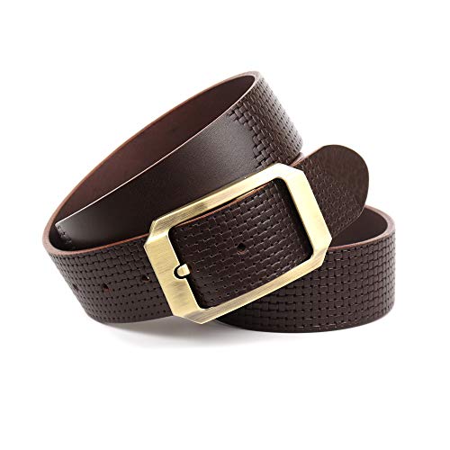 Anthoni Crown Herren Ledergürtel Gürtel, Dunklebraun, 120 von Anthoni Crown