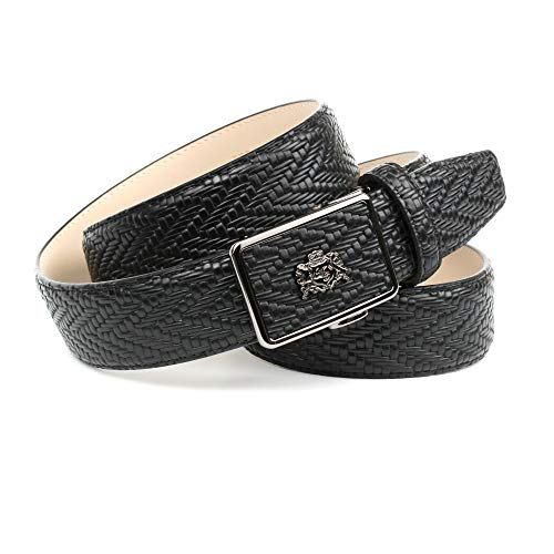 Anthoni Crown Herren Ledergürtel Gürtel, schwarz, 105 Anthoni Crown Herren Ledergürtel Gürtel, schwarz, 105 von Anthoni Crown