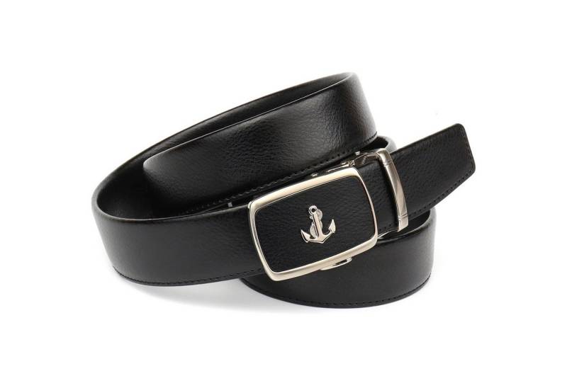 Anthoni Crown Ledergürtel Ankerlogo auf der Schließe von Anthoni Crown