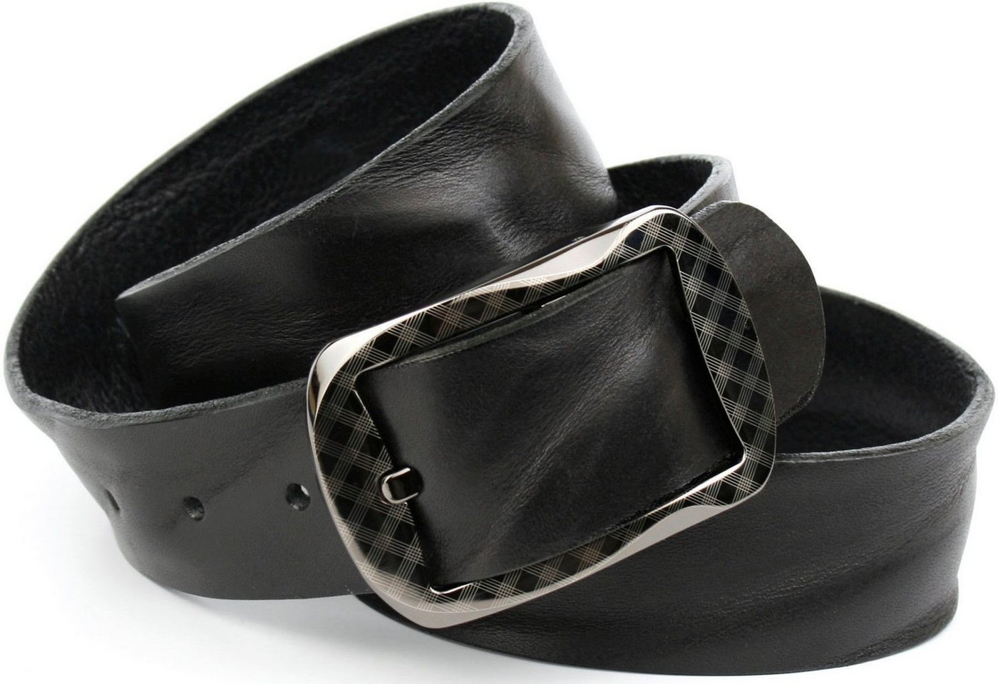 Anthoni Crown Ledergürtel Schließe mit Muster von Anthoni Crown