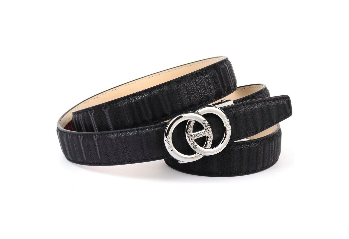 Anthoni Crown Ledergürtel Stufenloser samtig fühlender Ledergürtel von Anthoni Crown