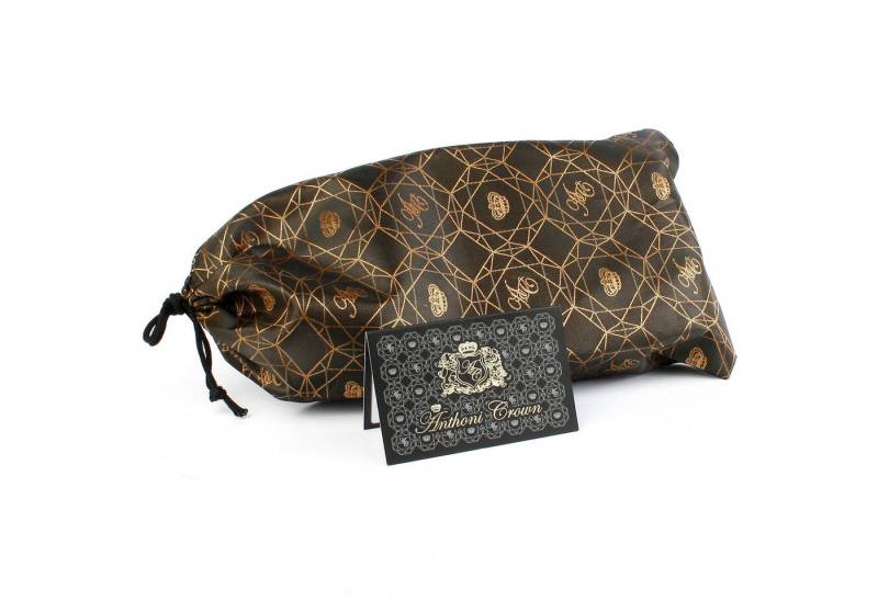 Anthoni Crown Ledergürtel Wendegürtel, Flechtprägung, bombiert, abgenäht, Schließe matt von Anthoni Crown