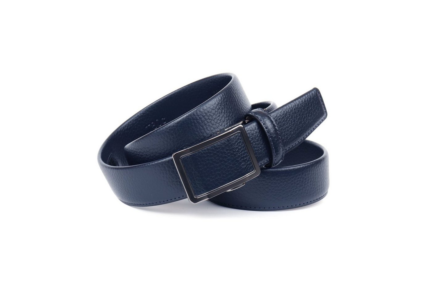 Anthoni Crown Ledergürtel genarbt, geschwärzte Schließe von Anthoni Crown