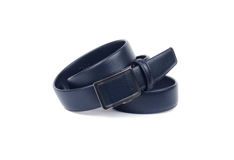 Anthoni Crown Ledergürtel genarbt, geschwärzte Schließe von Anthoni Crown