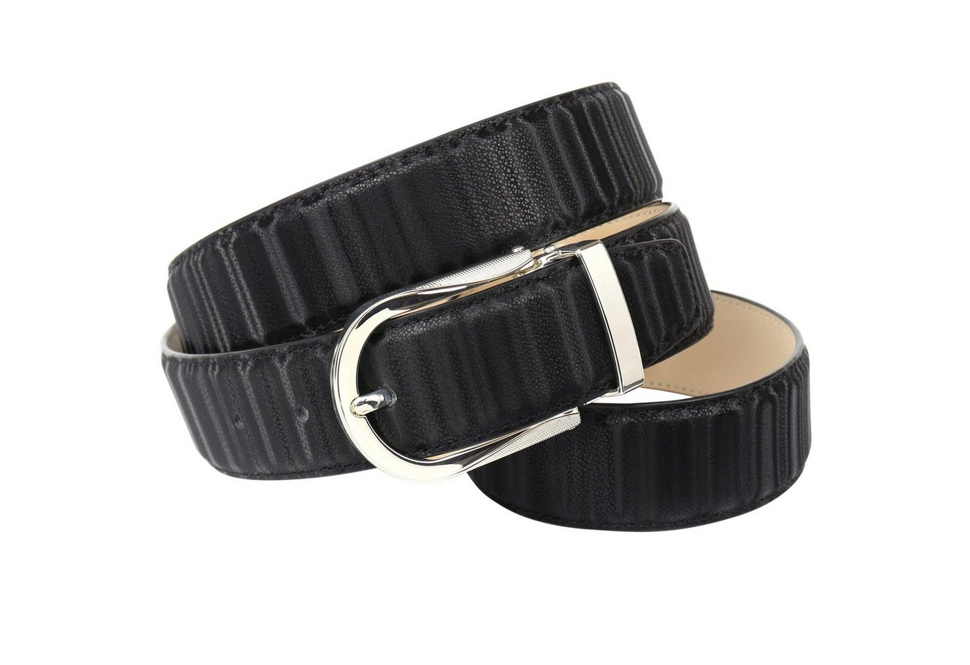 Anthoni Crown Ledergürtel in schillernder 3D-Optik von Anthoni Crown