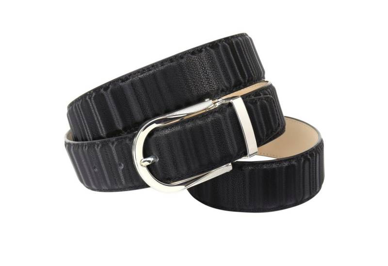 Anthoni Crown Ledergürtel in schillernder 3D-Optik von Anthoni Crown