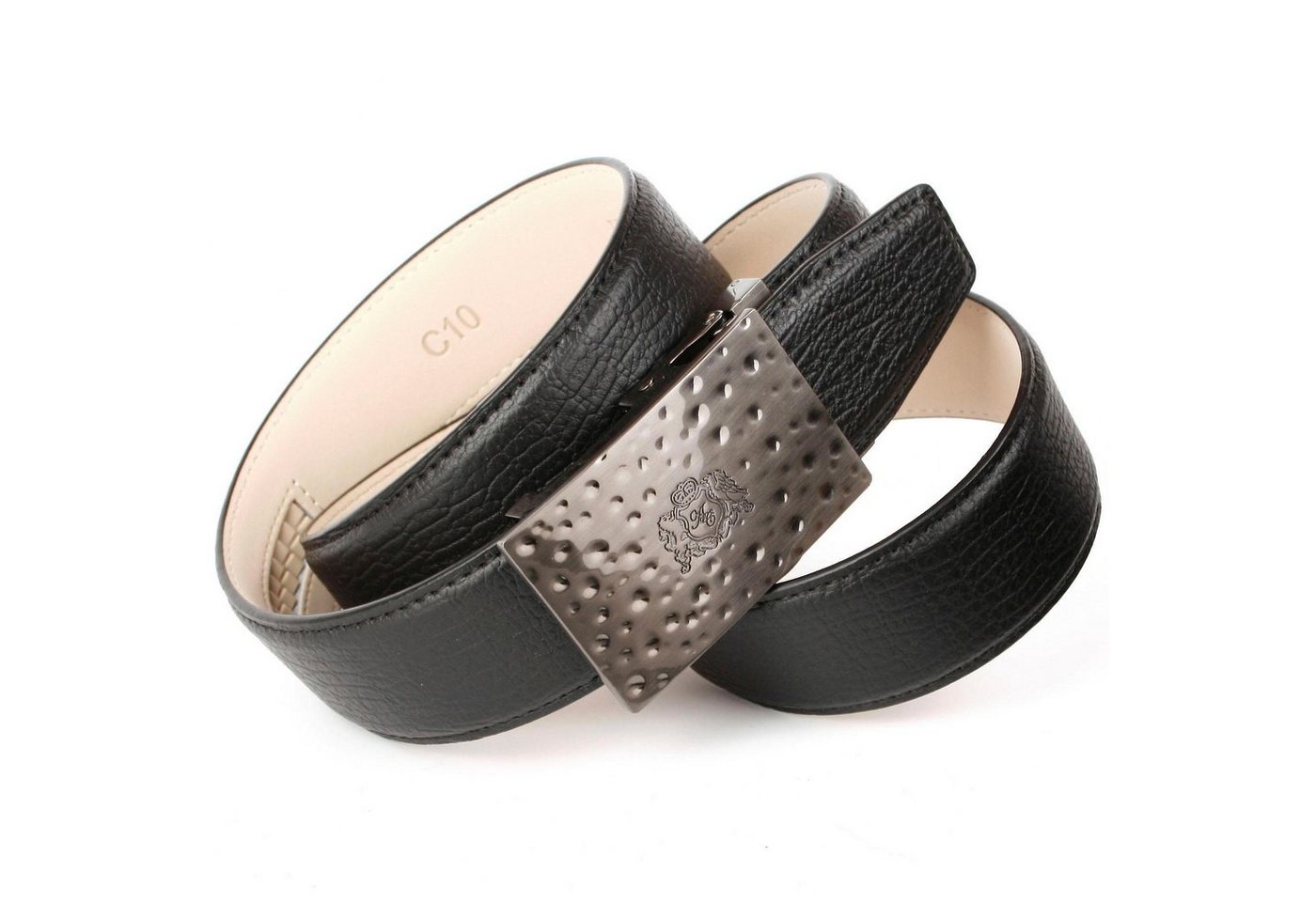 Anthoni Crown Ledergürtel mit Automatik-Schließe, bombiert von Anthoni Crown