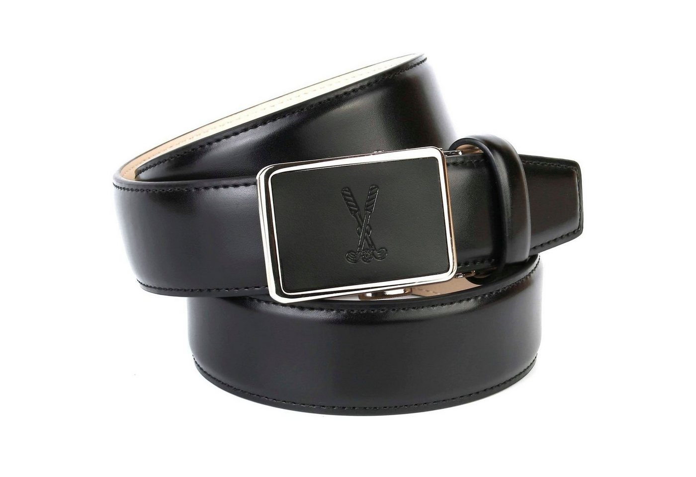 Anthoni Crown Ledergürtel mit Golf-Prägung von Anthoni Crown