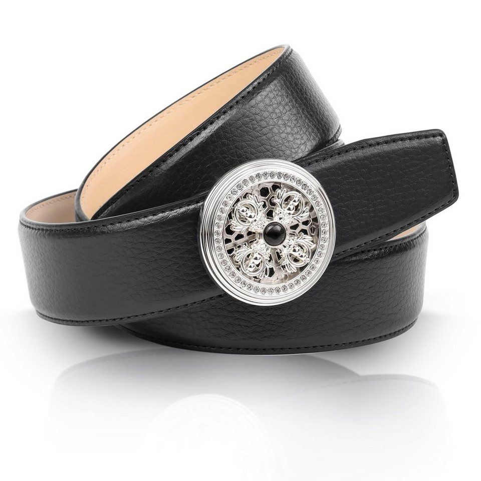 Anthoni Crown Ledergürtel mit Koppelschließe von Anthoni Crown