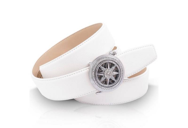 Anthoni Crown Ledergürtel mit Schmucksteinen von Anthoni Crown