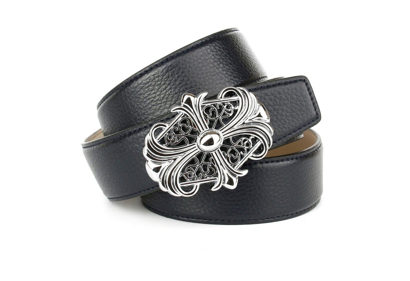 Anthoni Crown Ledergürtel mit eleganter Motiv-Schließe von Anthoni Crown