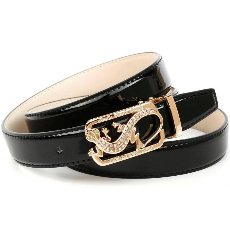 Anthoni Crown Ledergürtel mit exklusiver Koppelschließe, Eidechse von Anthoni Crown