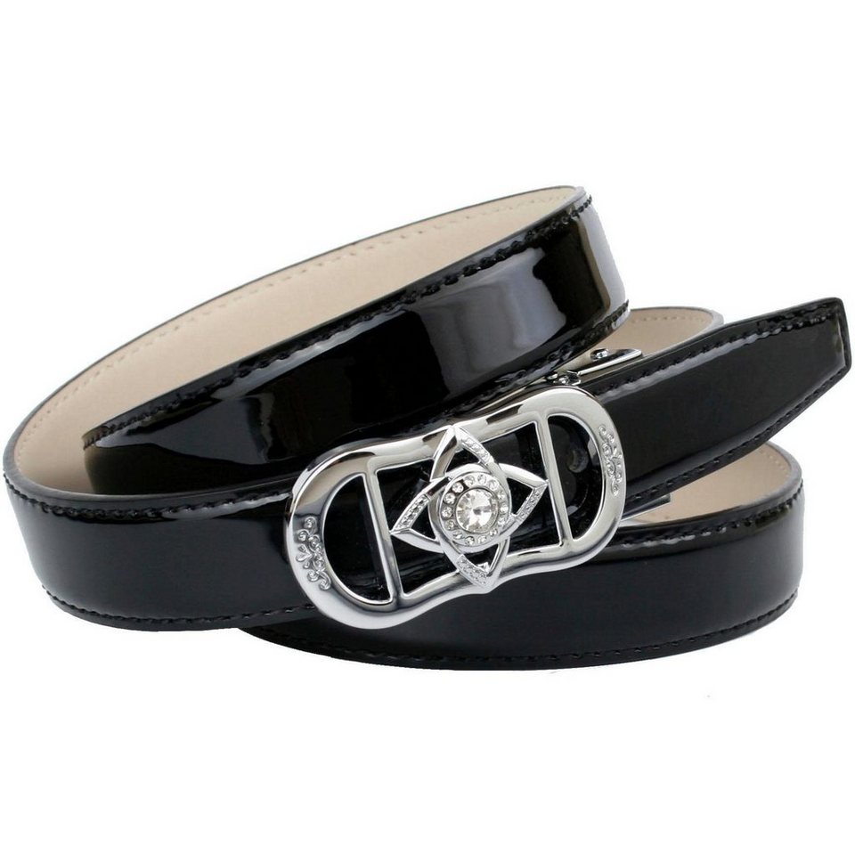 Anthoni Crown Ledergürtel mit exklusiver Koppelschließe, bombiert von Anthoni Crown