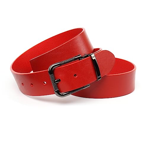 Anthoni Crown Unisex Damengürtel Gürtel, Rot, 90 von Anthoni Crown