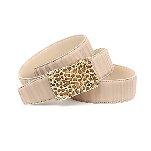 Anthoni Crown Unisex Ledergürtel Gürtel, Beige, 105 von Anthoni Crown