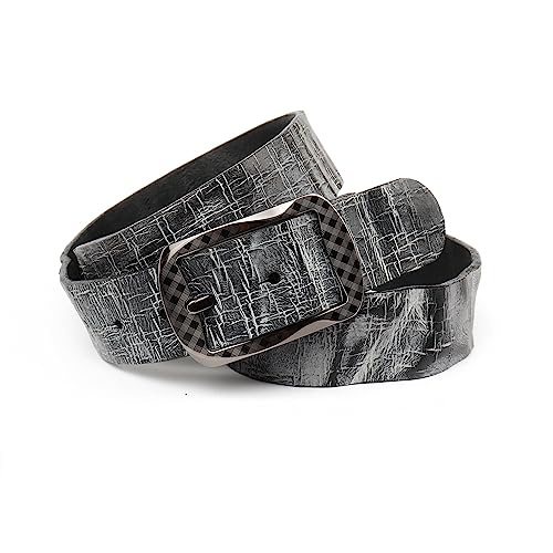 Anthoni Crown Unisex Ledergürtel Gürtel, schwarz, 80 von Anthoni Crown