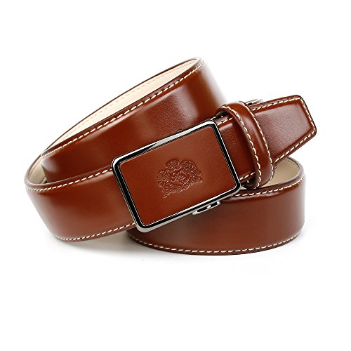 Anthoni Crown eleganter Ledergürtel für Anzüge und Jeans in Cognac 85-115 cm /N37WS30 (100) von Anthoni Crown