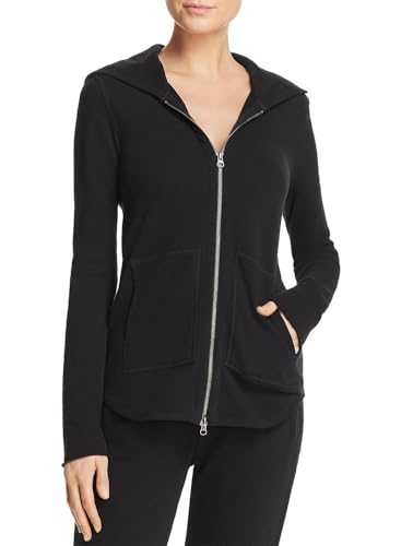 ATM Anthony Thomas Melillo Damen French Terry Zip-up Hoodie Kapuzenpullover, Schwarz, X-Small-X-Large von Anthony Thomas Melillo