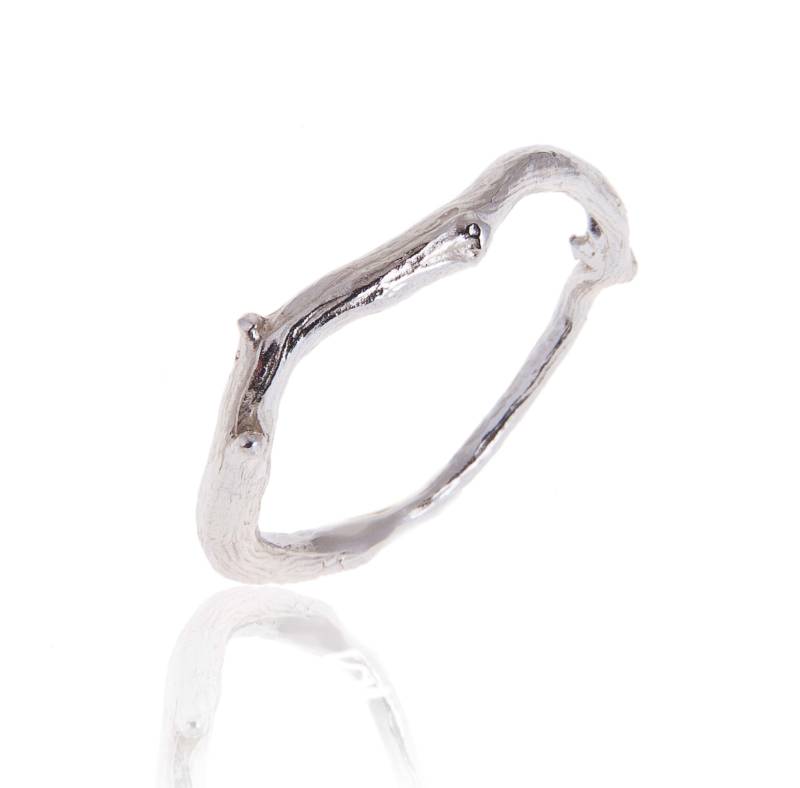 Zweig Silber Ring von AnthonyBlakeney