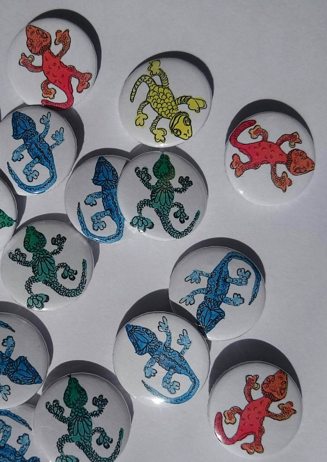 Gecko Pinback Abzeichen Gecko Pinback Abzeichen von AnthonyIllustrates