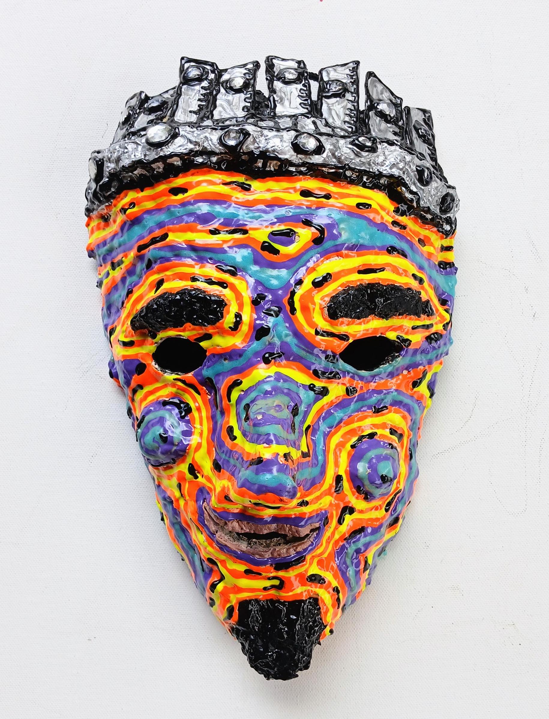 King Mask Tragbar/Wandkunst Handmade One Of A Kind Von Anthrazit King Mask Tragbar/Wandkunst Handmade One Of A Kind Von Anthrazit von AnthonySaldivar