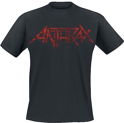 Anthrax Large Logo Männer T-Shirt schwarz L 100% Baumwolle Band-Merch, Bands, Nachhaltigkeit von Anthrax