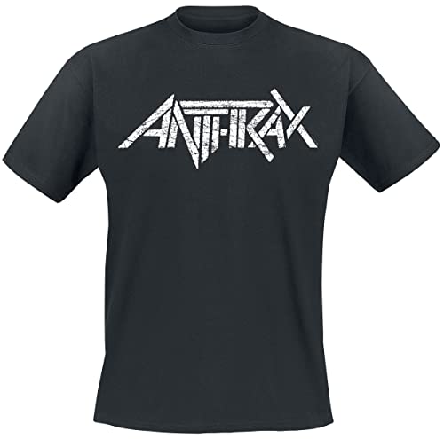 Anthrax Logo Männer T-Shirt schwarz XL 100% Baumwolle Band-Merch, Bands von Anthrax