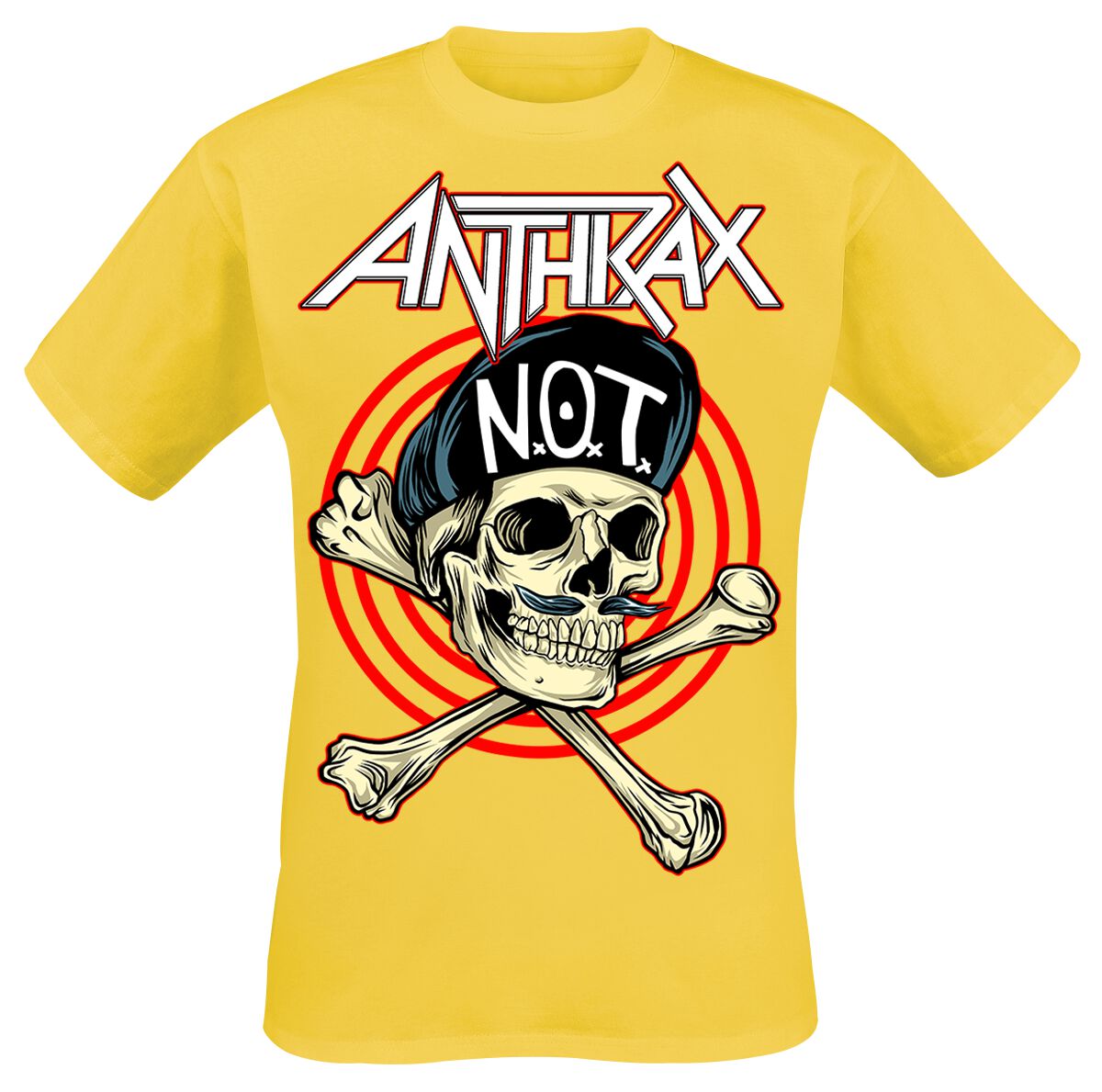 Anthrax Not Man T-Shirt gelb in M von Anthrax