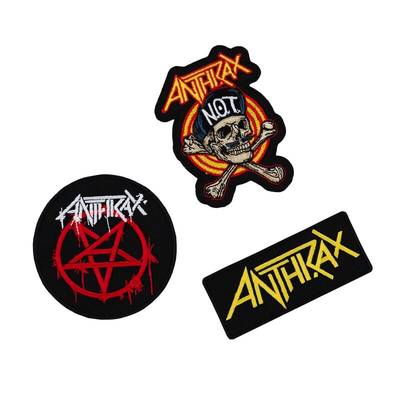 Anthrax Patch - Patches 5er-Set Anthrax   - Lizenziertes Merchandise! von Anthrax